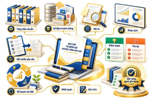 Viết báo cáo tự đánh giá CTĐT các tiêu chuẩn